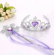 FancyDressWale Princess Dress Up Princess Silk Wands Tiaras and Crowns for Little Girls Gem Wand Gold Set fancydresswale.com