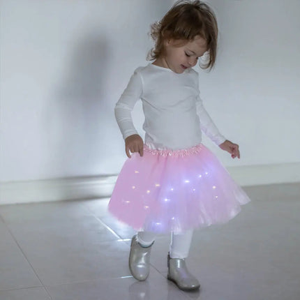 FancyDressWale Unicorn Pink Tutu LED Skirt and Top Birthday Dress for Girls-A1 Fancydresswale