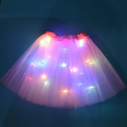FancyDressWale Unicorn Pink Tutu LED Skirt and Top Birthday Dress for Girls-A1 Fancydresswale