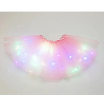 FancyDressWale Unicorn Pink Tutu LED Skirt and Top Birthday Dress for Girls-A3 Fancydresswale