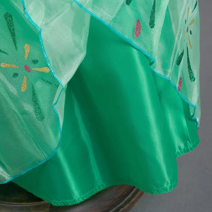 Fancydresswale Anna dress for girls green fancydresswale.com