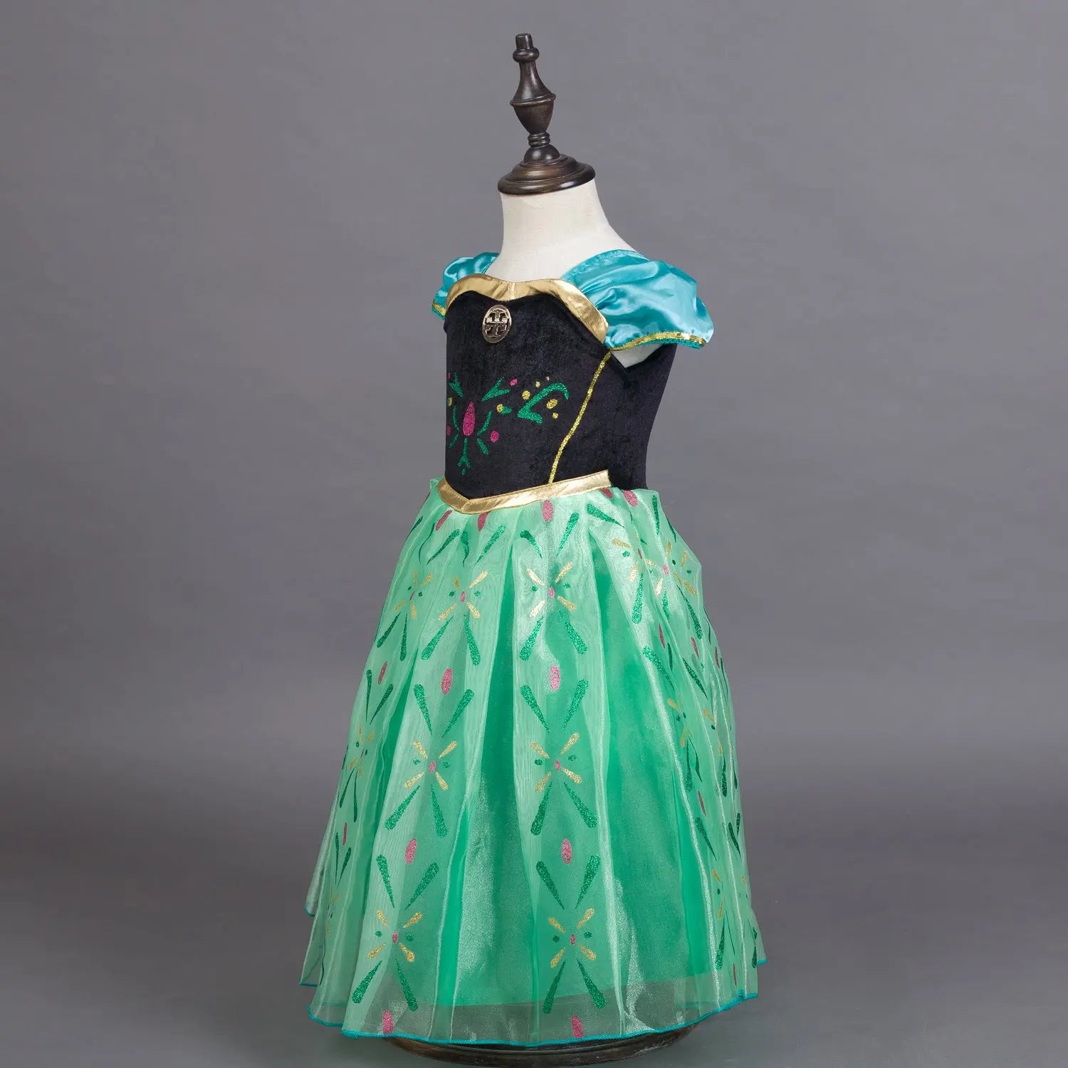 Fancydresswale Anna dress for girls green - fancydresswale.com Fancydresswale Anna dress for girls green - fancydresswale.com