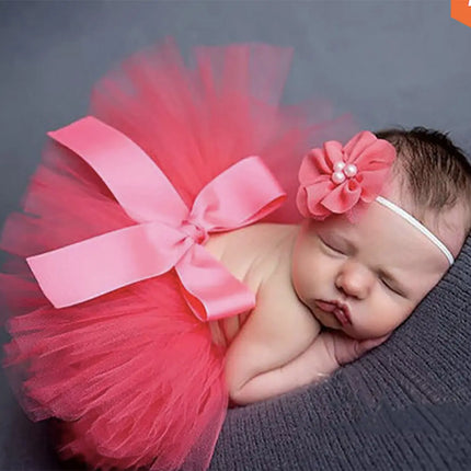 Fancydresswale Baby Photography Props Tutu Skirt dress Newborn Girl Photo Shoot Outfits Infant Princess Costume Prop, Red fancydresswale.com