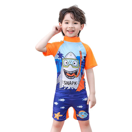 Fancydresswale Baby Shark Swimsuit half sleeves for kids fancydresswale.com