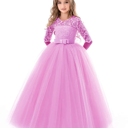 Fancydresswale Birthday Princess dress pink Floor Length dress for Girls Fancydresswale.com