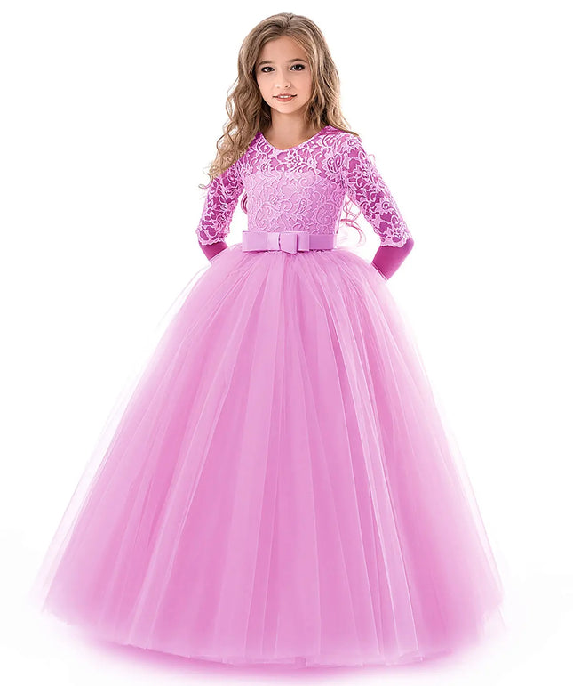 Fancydresswale Birthday Princess dress pink Floor Length dress for Girls Fancydresswale.com