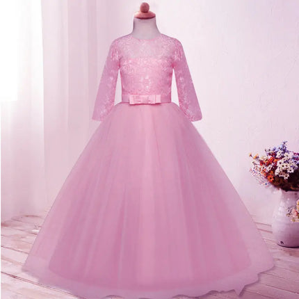 Fancydresswale Birthday Princess dress pink Floor Length dress for Girls Fancydresswale.com