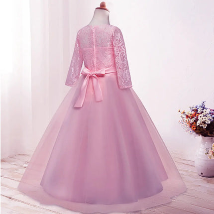 Fancydresswale Birthday Princess dress pink Floor Length dress for Girls Fancydresswale.com