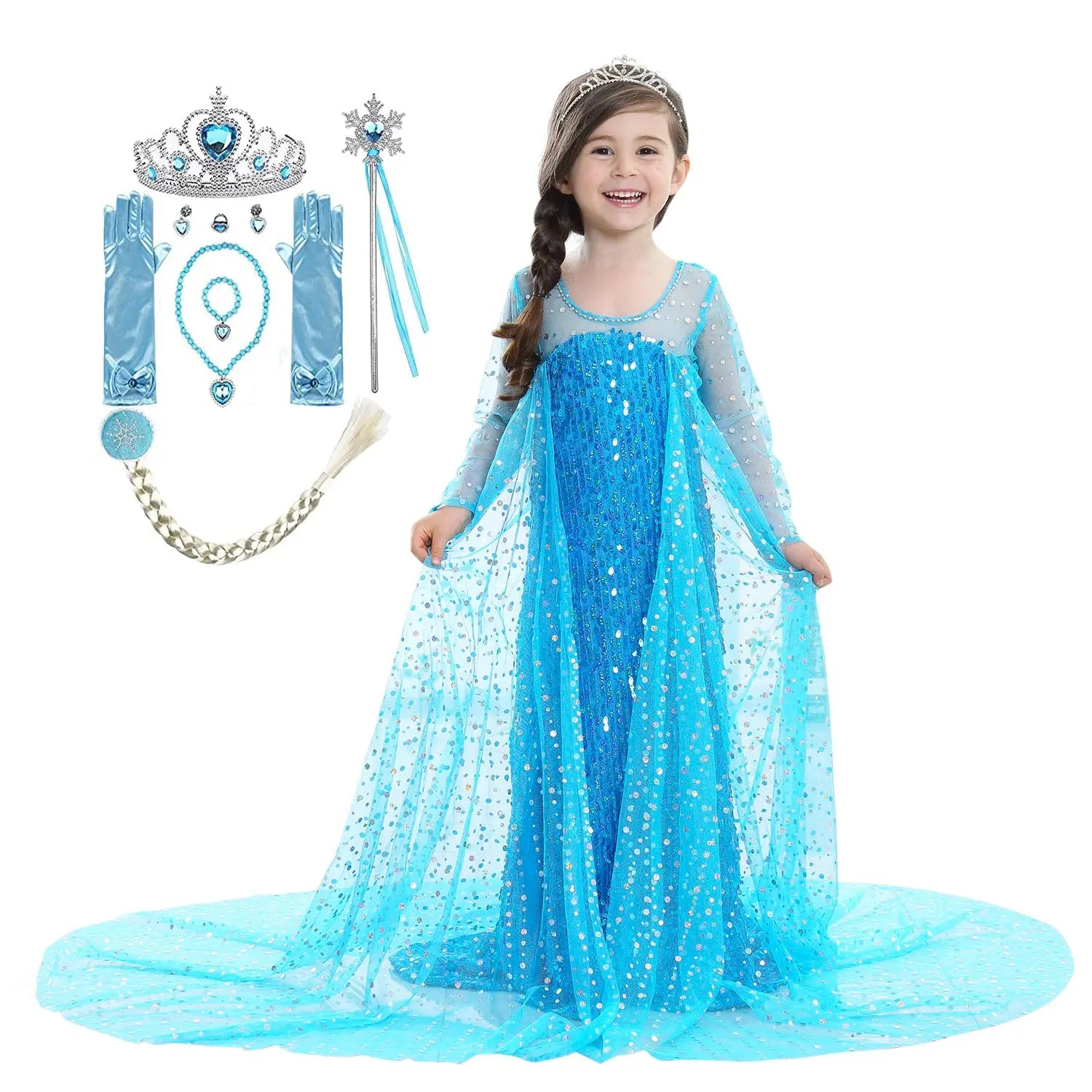 Birthday Party Winter Wear For Year Girl Luxury Lavendar Blue