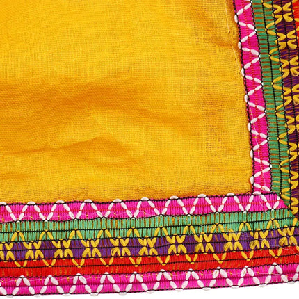 Fancydresswale Embroided Girls Ethnic Lehenga Choli and Dupatta Colour Red Gujrati Girl Navratri Dress Fancydresswale