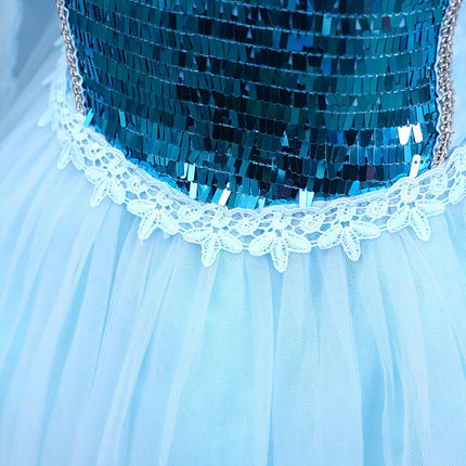 Fancydresswale Frozen Elsa Girl Princess Dress Cosplay costume fancydresswale.com