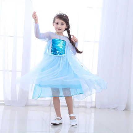 Fancydresswale Frozen Elsa Girl Princess Dress Cosplay costume fancydresswale.com