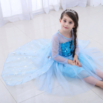 Fancydresswale Frozen Elsa Girl Princess Dress Cosplay costume fancydresswale.com