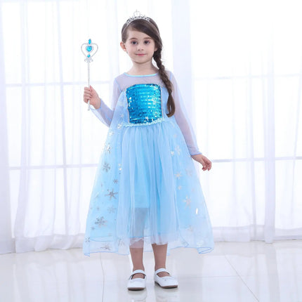 Fancydresswale Frozen Elsa Girl Princess Dress Cosplay costume fancydresswale.com