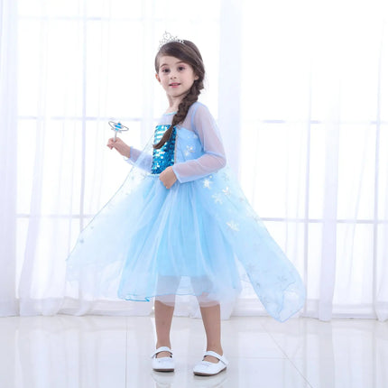 Fancydresswale Frozen Elsa Girl Princess Dress Cosplay costume fancydresswale.com