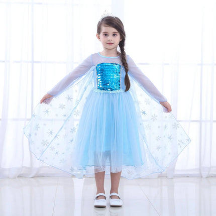 Fancydresswale Frozen Elsa Girl Princess Dress Cosplay costume fancydresswale.com