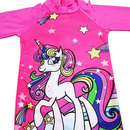 Fancydresswale Girls Swimsuit full sleeve Unicorn horse fancydresswale.com