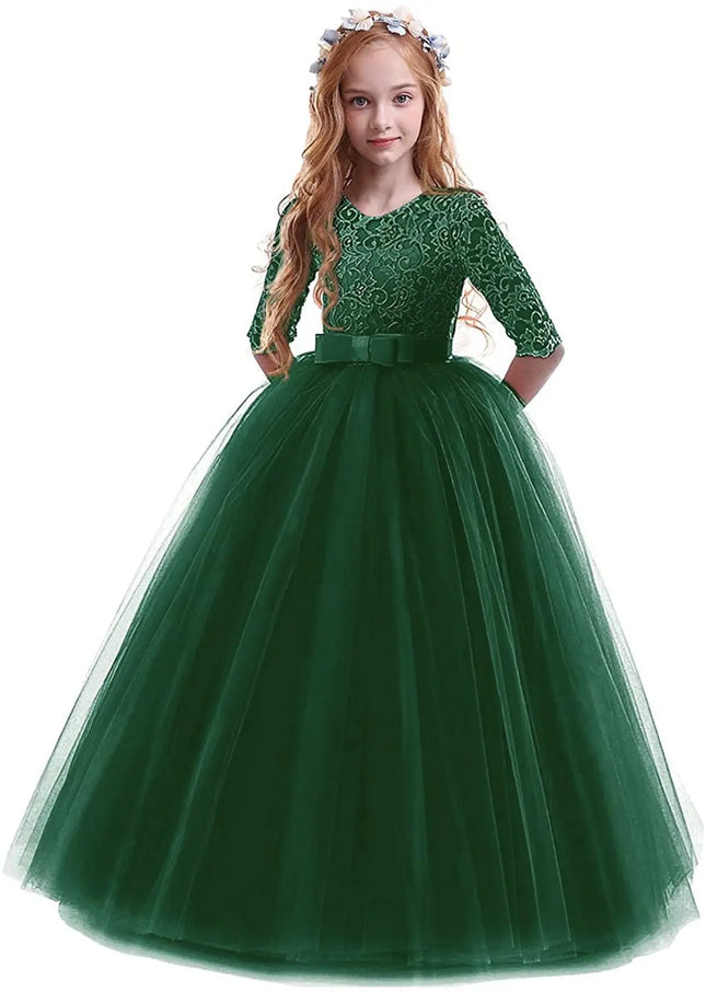 Fancydresswale Girls dress Floor Length gown for Girls-Green Fancydresswale.com
