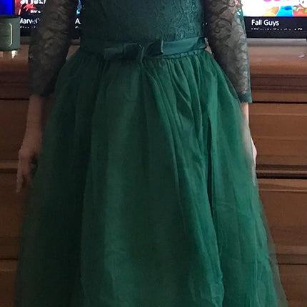 Fancydresswale Girls dress Floor Length gown for Girls-Green Fancydresswale.com