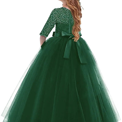 Fancydresswale Girls dress Floor Length gown for Girls-Green Fancydresswale.com