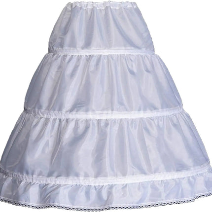 Fancydresswale Girls' 1 2 3 Hoops Petticoat Full Slips Flower Girls Crinoline Cancan Skirts for Ball Gowns 1-12 Year Old Fancydresswale