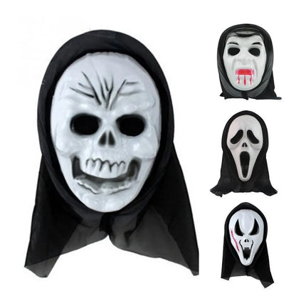 Fancydresswale Halloween Ghost Scary Mask -Free size- Set of 3- Random designs fancydresswale.com