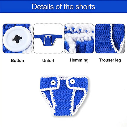 Fancydresswale Infant Football Photography Props Crochet Costume for 0-3 Months Newborn Baby Boy fancydresswale.com