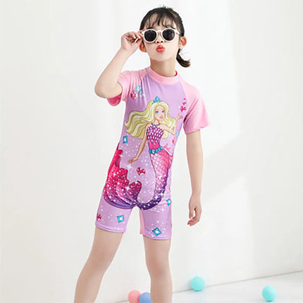 Fancydresswale Mermaid half sleeve Swimsuit for Girls fancydresswale.com