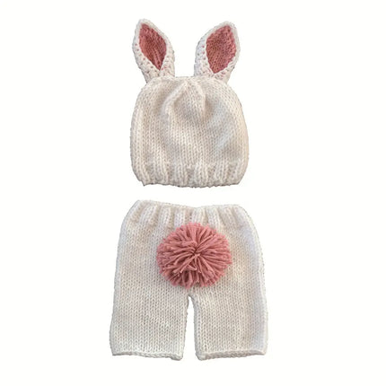 Fancydresswale Newborn Baby Bunny Photography Prop Costume Crochet Knit Hat  Outfit Set for Boy Girl fancydresswale.com