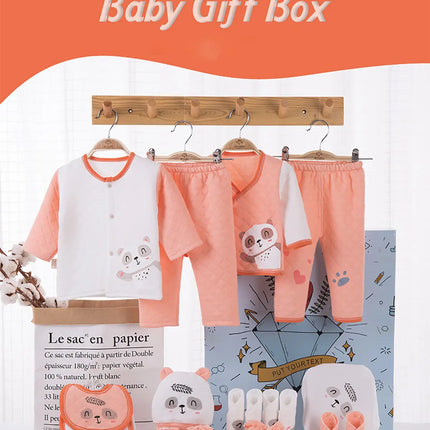 Fancydresswale Newborn Gift set for Baby boys and baby Girls | 18 piece newborn cloths and accessories set | Fits newborn to 12 months, Orange fancydresswale.com