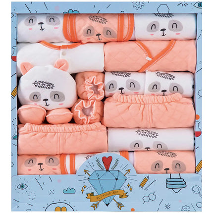 Fancydresswale Newborn Gift set for Baby boys and baby Girls | 18 piece newborn cloths and accessories set | Fits newborn to 12 months, Orange fancydresswale.com
