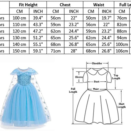 Fancydresswale Princess Elsa Party Dress with,Crown,Necklace,Earrings,Gloves Accessories 3-8 Years fancydresswale.com