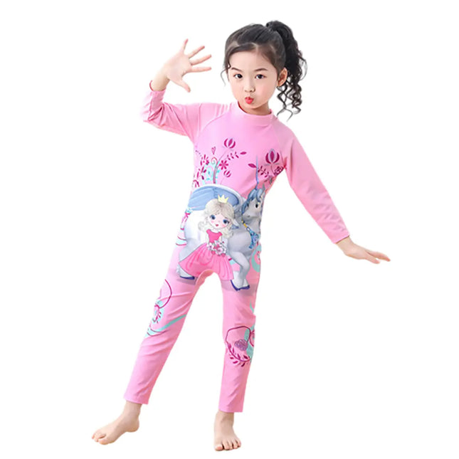 Fancydresswale Princess Swimsuit full sleeve for Girls fancydresswale.com