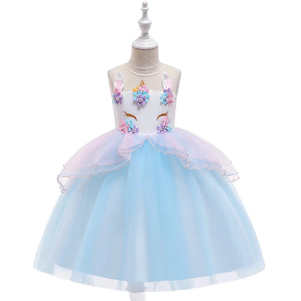 Fancydresswale Unicorn Blue dress for Girls Fancydresswale.com