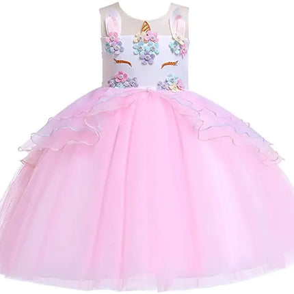 Fancydresswale Unicorn Pink dress for Girls Fancydresswale.com