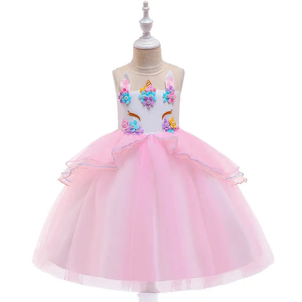 Fancydresswale Unicorn Pink dress for Girls Fancydresswale.com