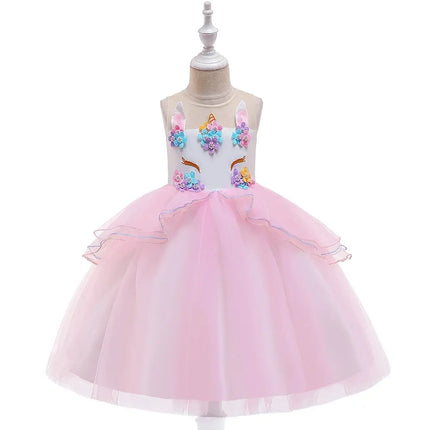 Fancydresswale Unicorn Pink dress for Girls Fancydresswale.com