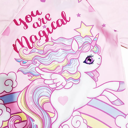 Fancydresswale Unicorn Queen Swimsuit for Girls half sleeves fancydresswale.com