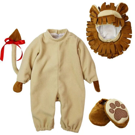 Fancydresswale  baby Photography Props Lion Animal Costume Jumpsuit Halloween Cosplay Costume(6 Months -24 Months)) Fancydresswale