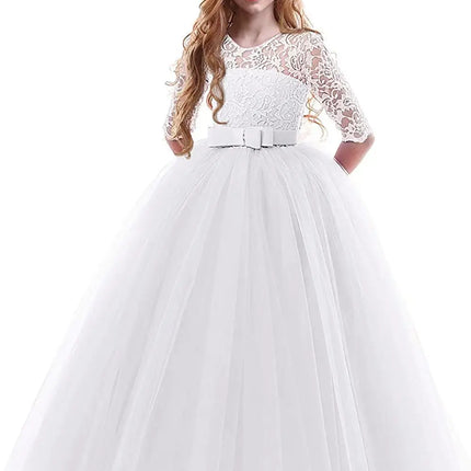 Fancydresswale girls dress new fashion One piece Long frock Maxi Gown Stylish - White Fancydresswale.com