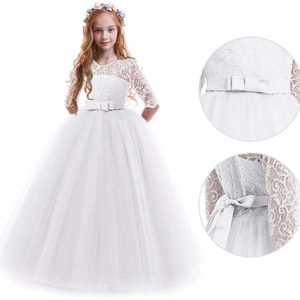 Fancydresswale girls dress new fashion One piece Long frock Maxi Gown Stylish - White Fancydresswale.com