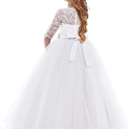 Fancydresswale girls dress new fashion One piece Long frock Maxi Gown Stylish - White Fancydresswale.com