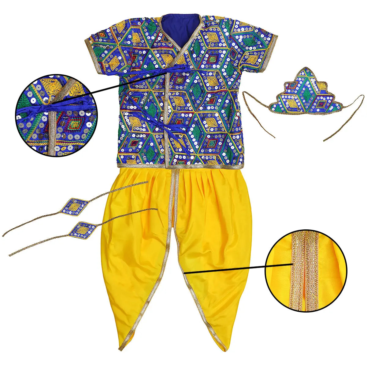 Fancydresswale krishna dress for kids - Main Image