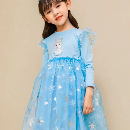 Fancydresswale princess Elsa frozen costume for Girls fancydresswale.com