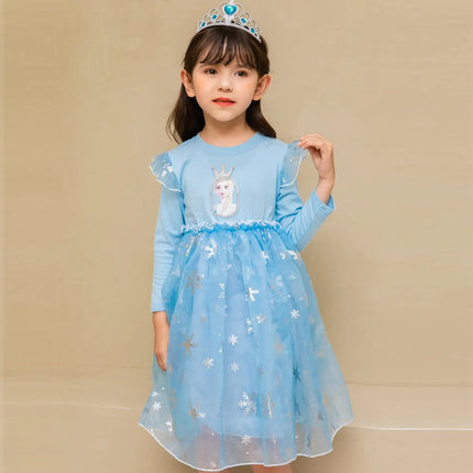 Fancydresswale princess Elsa frozen costume for Girls fancydresswale.com