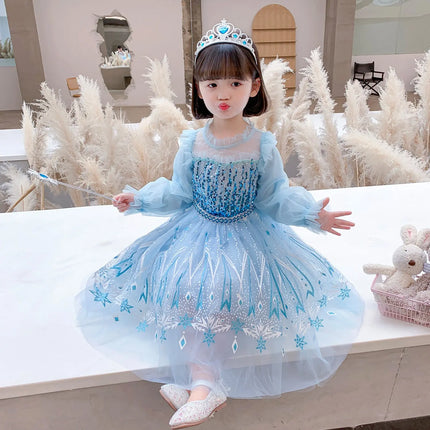 Fancydresswale princess Elsa frozen elegant new dress for Girls fancydresswale.com