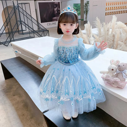 Fancydresswale princess Elsa frozen elegant new dress for Girls fancydresswale.com