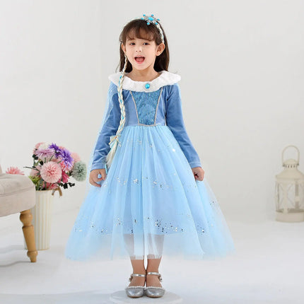 Fancydresswale princess Pageant Elsa frozen costume for Girls fancydresswale.com