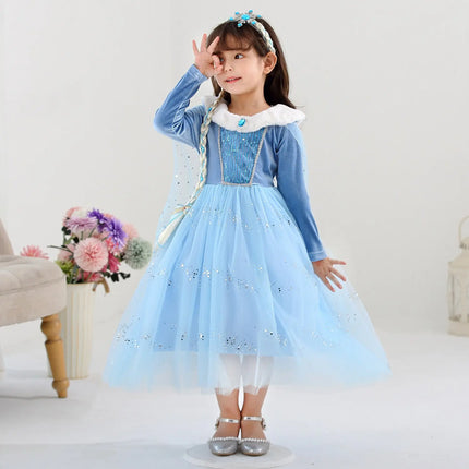 Fancydresswale princess Pageant Elsa frozen costume for Girls fancydresswale.com