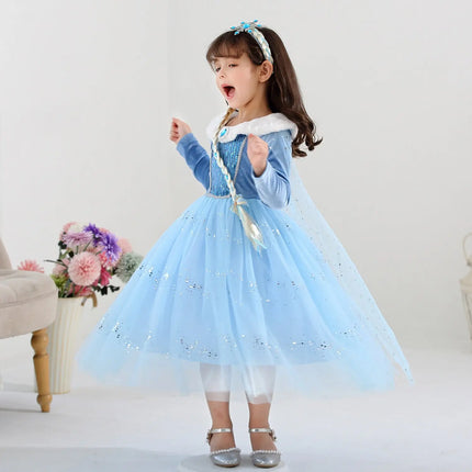 Fancydresswale princess Pageant Elsa frozen costume for Girls fancydresswale.com